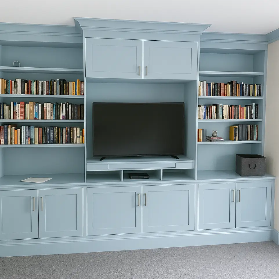 painted entertainment center
