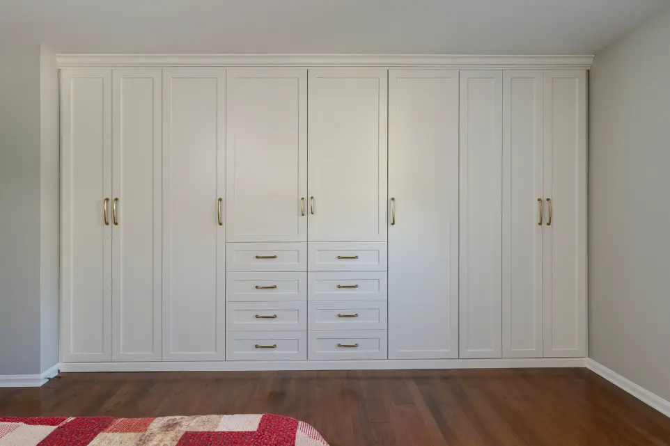 white wall unit