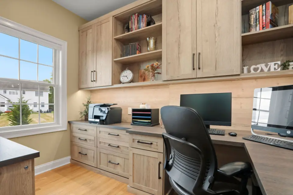 textured melamine home office