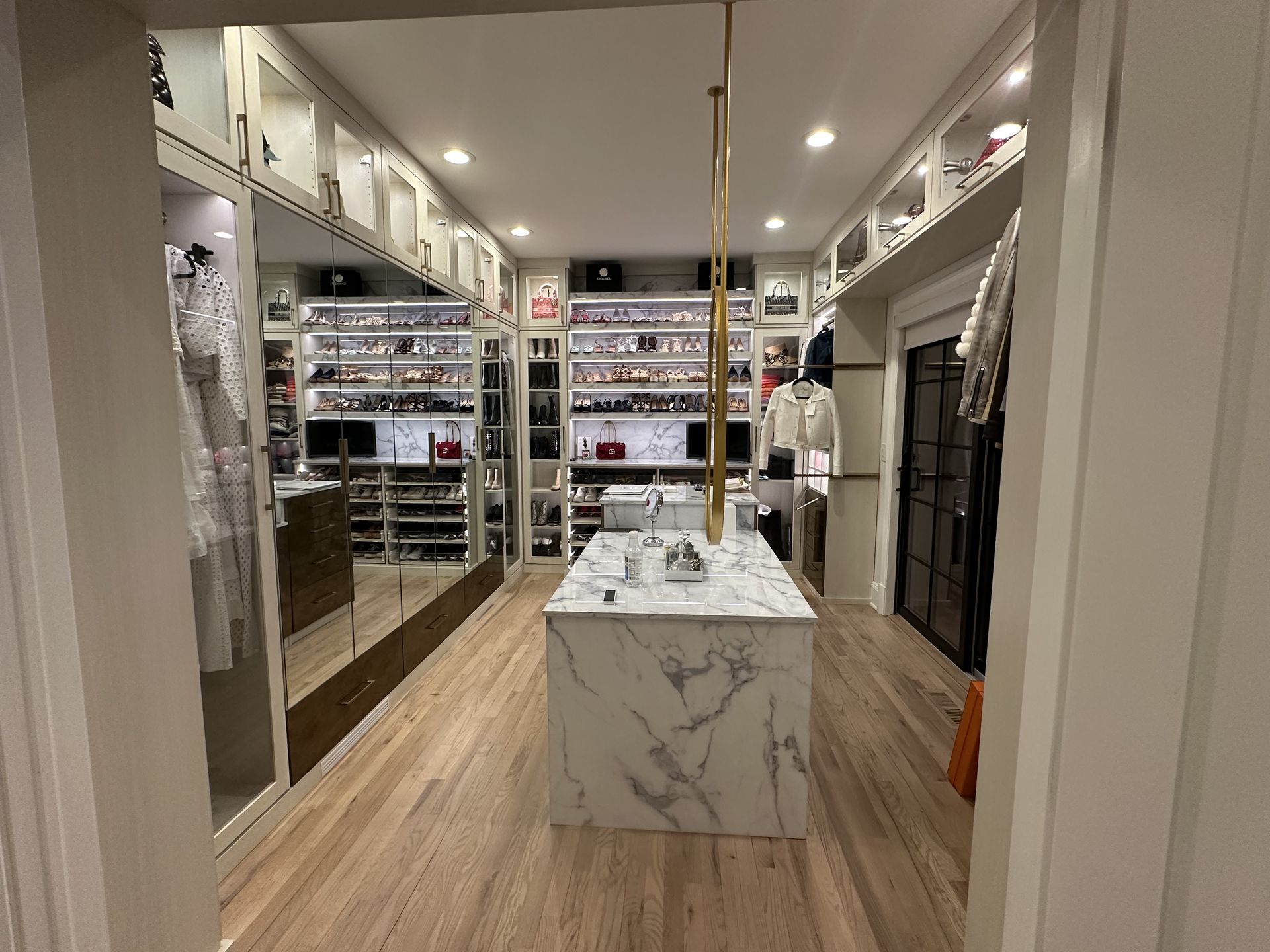 luxury walk-in closet