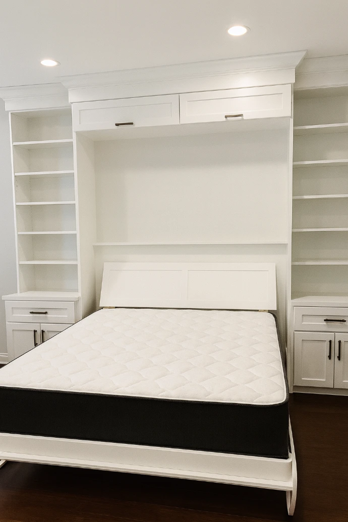 white wall-bed 