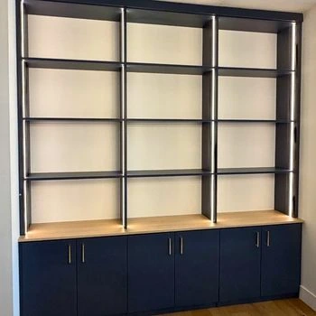 wall unit with lights