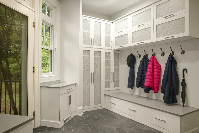luxury mudroom