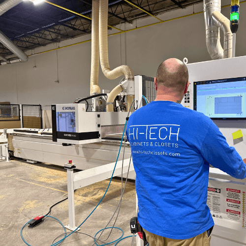 hi-tech staff manufacturing in closet system in Calgary facility