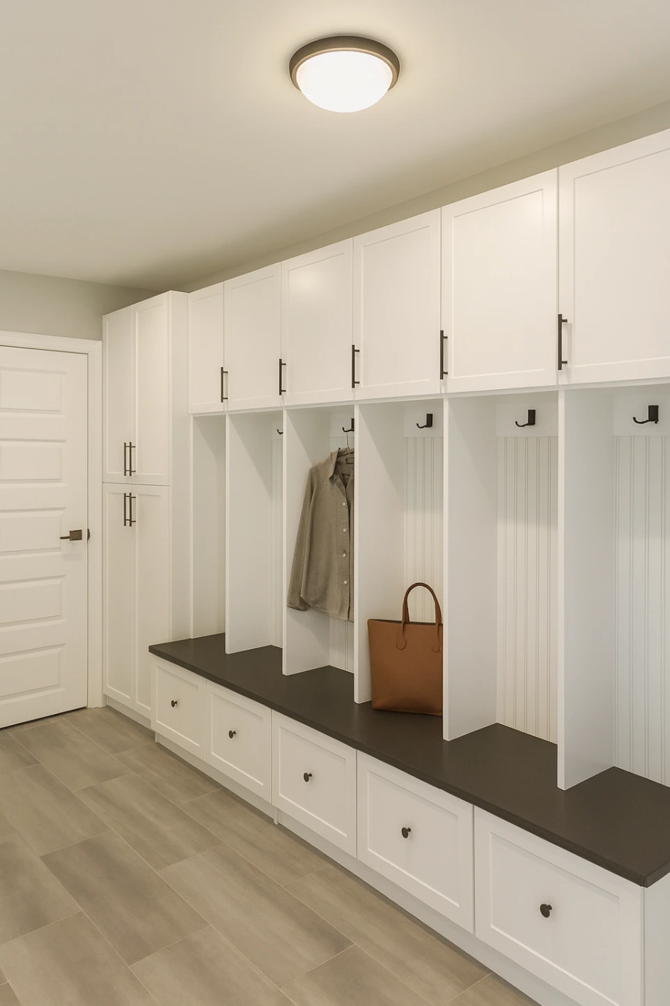 custom mudroom for entryway