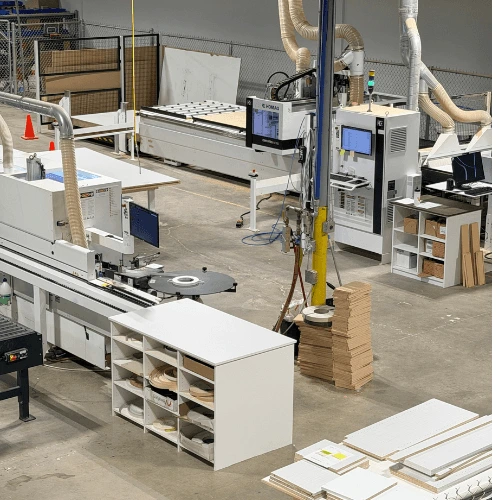 Hi-Tech Cabinets & Closets factory in Calgary